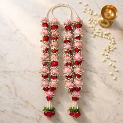 Premium Rose Garland – AAA Grade Fresh Rose Flower Garland from India - Image 1